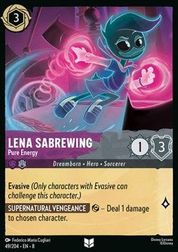 Lena Sabrewing - Pure Energy - Reign of Jafar (Uncommon) [8JAF-49]