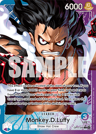 Monkey.D.Luffy (OP11-040) (V.2) - A Fist of Divine Speed (Alternate Art) [OP11-040]