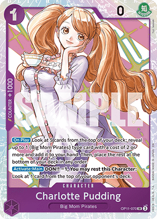 Charlotte Pudding (OP11-070) (V.1) - A Fist of Divine Speed (Super Rare) [OP11-070]