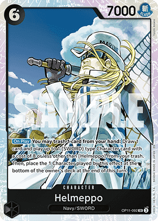 Helmeppo (OP11-092) (V.1) - A Fist of Divine Speed (Super Rare) [OP11-092]