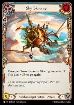 Sky Skimmer (Blue) (Rainbow Foil) - High Seas (Common) [SEA-029]