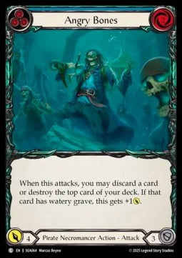 Angry Bones (Blue) (Rainbow Foil) - High Seas (Common) [SEA-064]