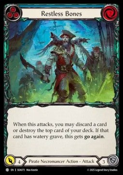 Restless Bones (Blue) (Rainbow Foil) - High Seas (Common) [SEA-073]