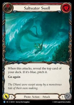 Saltwater Swell (Red) (Regular) - High Seas (Rare) [SEA-141]
