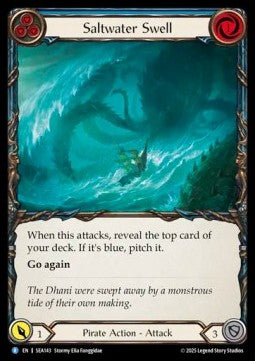 Saltwater Swell (Blue) (Regular) - High Seas (Rare) [SEA-143]
