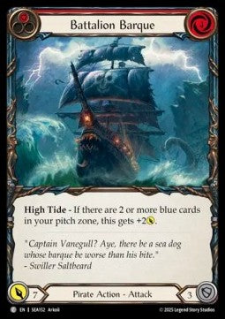 Battalion Barque (Red) (Regular) - High Seas (Common) [SEA-152]