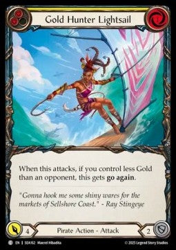 Gold Hunter Lightsail (Rainbow Foil) - High Seas (Common) [SEA-162]