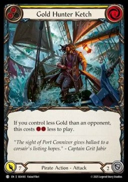 Gold Hunter Ketch (Regular) - High Seas (Common) [SEA-165]