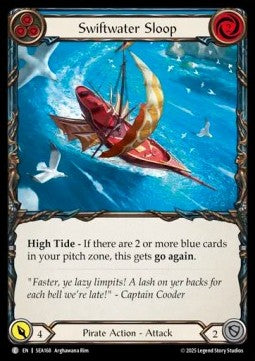 Swiftwater Sloop (Blue) (Rainbow Foil) - High Seas (Common) [SEA-168]