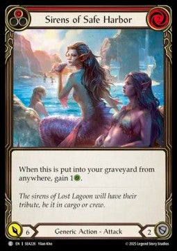 Sirens of Safe Harbor (Red) (Rainbow Foil) - High Seas (Common) [SEA-226]