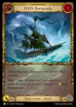 HMS Barracuda (Cold Foil) - High Seas (Rare) [SEA-134]