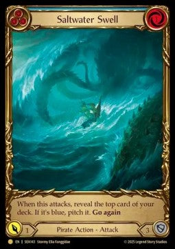 Saltwater Swell (Blue) (Extended Art Cold Foil) - High Seas (Rare) [SEA-143]