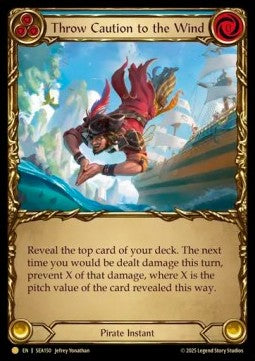 Throw Caution to the Wind (Cold Foil) - High Seas (Rare) [SEA-150]