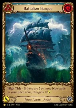 Battalion Barque (Blue) (Cold Foil) - High Seas (Common) [SEA-154]