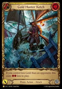 Gold Hunter Ketch (Cold Foil) - High Seas (Common) [SEA-165]