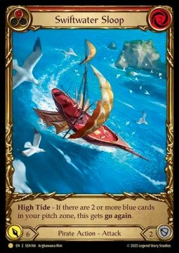 Swiftwater Sloop (Red) (Cold Foil) - High Seas (Common) [SEA-166]
