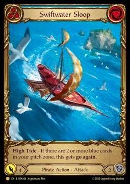 Swiftwater Sloop (Blue) (Cold Foil) - High Seas (Common) [SEA-168]