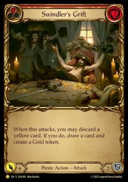Swindler's Grift (Red) (Cold Foil) - High Seas (Common) [SEA-169]