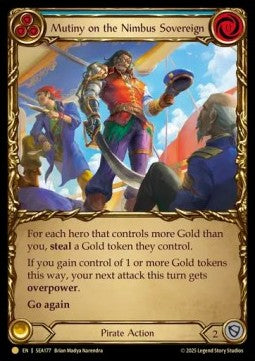Mutiny on the Nimbus Sovereign (Cold Foil) - High Seas (Common) [SEA-177]