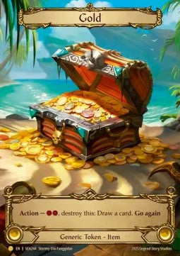 Gold (Extended Art Rainbow Foil) - High Seas (Token) [SEA-244]