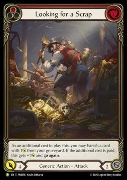 Looking for a Scrap (Red) (Extended Art Rainbow Foil) - FAB Promos (Promo) [FAB-356]