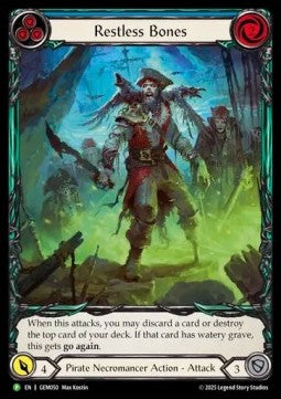 Restless Bones (Blue) (Extended Art Regular) - GEM Pack Promos (Promo) [GEM-050]