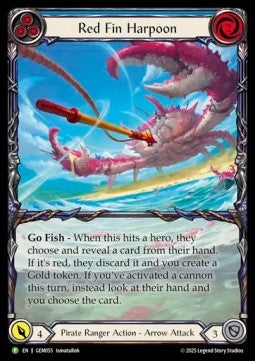 Red Fin Harpoon (Extended Art Regular) - GEM Pack Promos (Promo) [GEM-055]