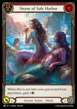Sirens of Safe Harbor (Red) (Extended Art Regular) - GEM Pack Promos (Promo) [GEM-063]