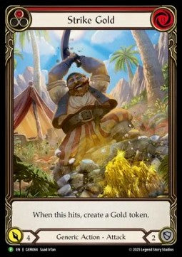 Strike Gold (Red) (Extended Art Regular) - GEM Pack Promos (Promo) [GEM-064]