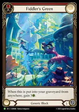 Fiddler's Green (Red) (Extended Art Regular) - GEM Pack Promos (Promo) [GEM-066]