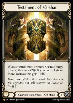 Testament of Valahai (Rainbow Foil) - Mastery Pack: Guardian (Legendary) [MPG-004]