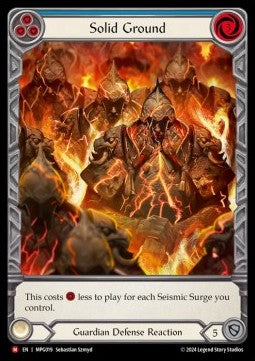 Solid Ground (Extended Art Rainbow Foil) - Mastery Pack: Guardian (Majestic) [MPG-019]