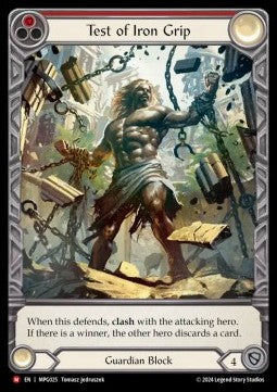 Test of Iron Grip (Extended Art Rainbow Foil) - Mastery Pack: Guardian (Majestic) [MPG-025]