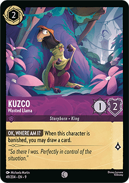 Kuzco - Wanted Llama (V.1) - Fabled (Common) [9FAB-49]