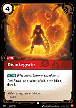 Disintegrate - Origins (Common) [OGN-005]