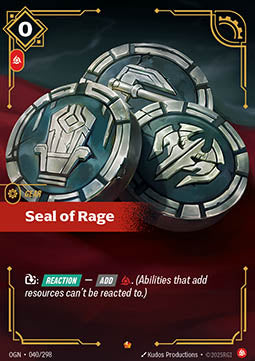 Seal of Rage - Origins (Epic) [OGN-040]