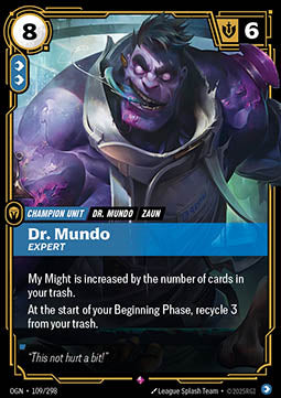 Dr. Mundo, Expert - Origins (Rare) [OGN-109]