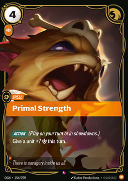 Primal Strength - Origins (Rare) [OGN-154]