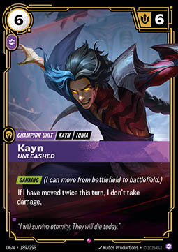 Kayn, Unleashed - Origins (Rare) [OGN-189]