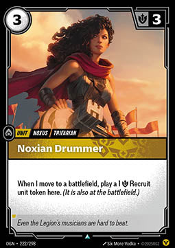 Noxian Drummer - Origins (Uncommon) [OGN-222]