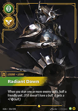 Leona, Radiant Dawn (V.2 - Showcase) - Origins (Showcase) [OGN-306]