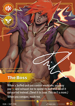 Sett, The Boss (V.3 - Signed Showcase) - Origins (Signed Showcase) [OGN-310*]