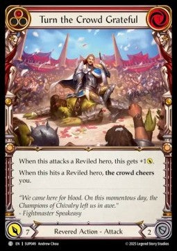 Turn the Crowd Grateful (Red) (Rainbow Foil) - Super Slam (Common) [SUP-049]