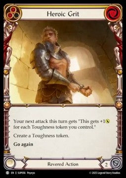 Heroic Grit (Rainbow Foil) - Super Slam (Common) [SUP-056]