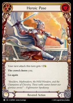 Heroic Pose (Yellow) (Regular) - Super Slam (Common) [SUP-058]