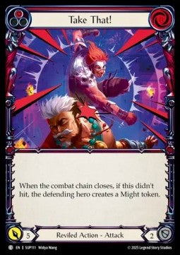 Take That! (Red) (Rainbow Foil) - Super Slam (Common) [SUP-111]
