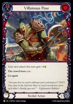 Villainous Pose (Red) (Regular) - Super Slam (Common) [SUP-120]