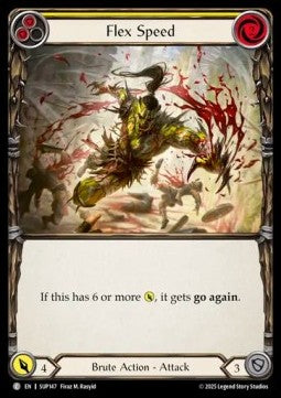 Flex Speed (Yellow) (Rainbow Foil) - Super Slam (Common) [SUP-147]