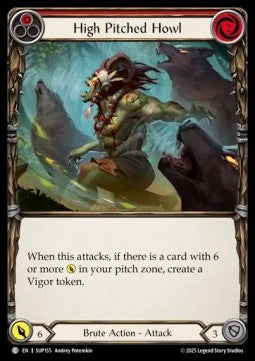 High Pitched Howl (Red) (Rainbow Foil) - Super Slam (Common) [SUP-155]