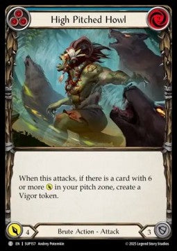 High Pitched Howl (Blue) (Rainbow Foil) - Super Slam (Common) [SUP-157]